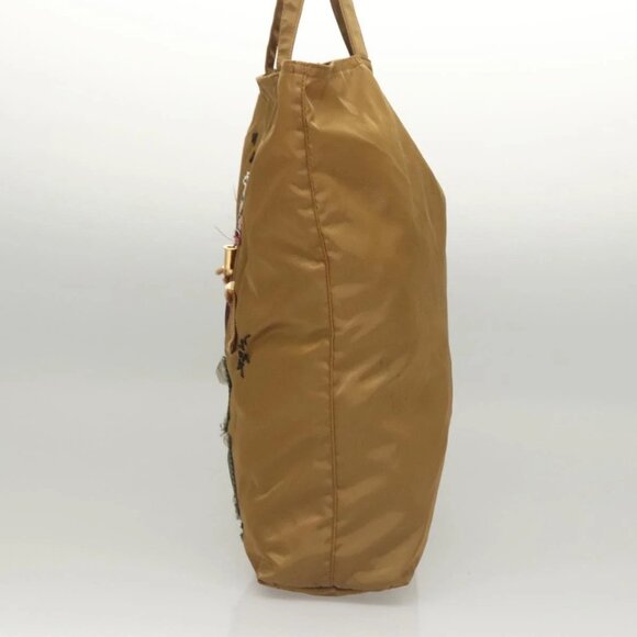 PRADA Tote Bag Nylon Khaki Silver Auth - Picture 5 of 16